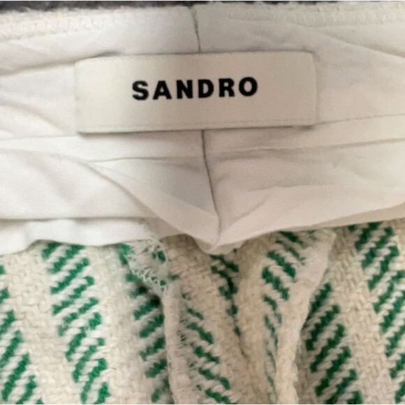 Sandro Wide Stiped Shorts 40 FR (Equivalent US Large) Tailored Fit - Picture 8 of 8